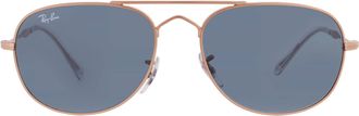 Ray-Ban BAIN BRIDGE Blue Pilot Unisex Sunglasses RB3735 9202R5 57