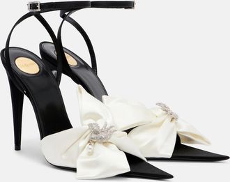 Saint Laurent Dove embellished sandals