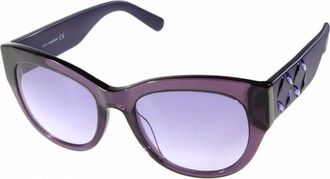 Swarovski Womens SK-0127-81Z SK 0127 54 81Z Sunglasses - Purple - One Size