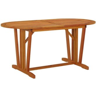 vidaXL Vidaxl - Tavolo da Giardino 160x85x75 cm in Legno Massello di Eucalipto