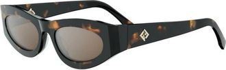 Fendi FF Diamonds Zonnebrillen - Dames - Zonnebrillen - Bruin - 51 MM - Accessoires