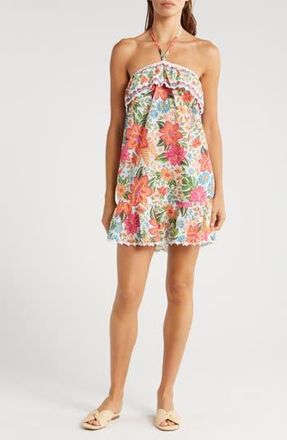Farm Rio Bloom Cover-Up Minidress in Bloom Garden Off-White at Nordstrom Rack, Size X-Large