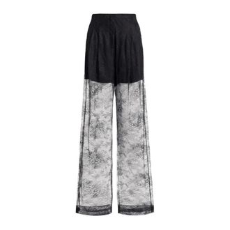 Alberta Ferretti Alberta Ferretti, Wide Trousers, female, Black, Size: M Wide Trousers