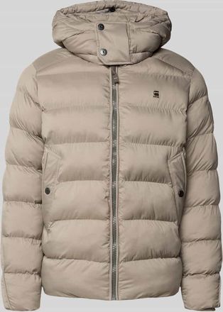 G-Star Steppjacke mit Reißverschluss in Hellgrau, Größe XXL