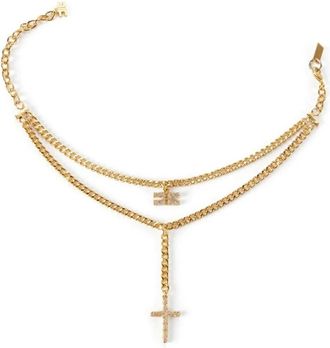 Elisabetta Franchi Enkelbandje met bedeltjes - Dames - Armbanden - Geel - ONE Size - Accessoires
