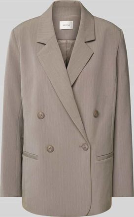Gestuz Blazer mit Leistentaschen in Stein, Gr&ouml;&szlig;e 36
