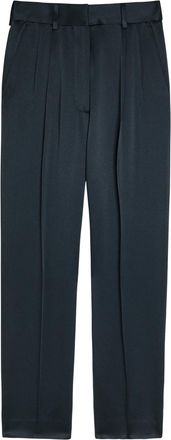 Blaz&eacute; Milano Fox Satin Trousers - Dark Blue - 4 (UK14 / L)