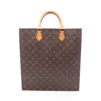 Louis Vuitton Brown Coated Canvas Pvc Monogram Leather Handbag Tote Bag (Pre-Owned)