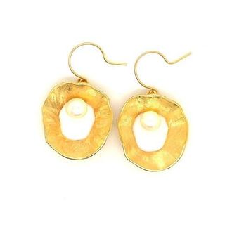 Esin Akan Sea & Moon Medium Earring, Sterling Silver with Gold Plate in Gold Plated at Nordstrom