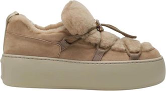 Roger Vivier Stivale Zeppa Viv Up - Dames - Sneakers - Bruin - 40 EU - Schoenen