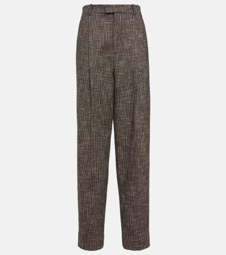 Bottega Veneta Womens Wide Leg Trousers in Beige | Size 38