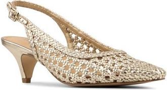 Donald J Pliner Slingback Pointed Toe Pump in Gold at Nordstrom, Size 7.5