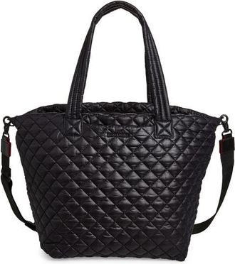 MZ Wallace Medium Metro Deluxe Tote in Black 4 at Nordstrom