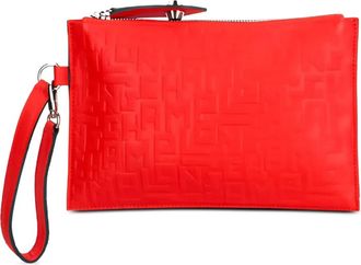 Longchamp Clutch con cinturino - Rosso