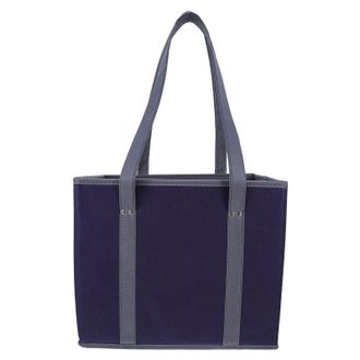 Cabilock Large Capacity Reusable Tote Shopping Bag for Women with Handles and Hard Bottom Stand-up Cloth Grocery Bags Easy to Clean Utility Tote for Travel Wor