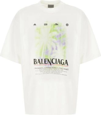 Balenciaga Hombre, Camisetas, Blanco, Talla: M