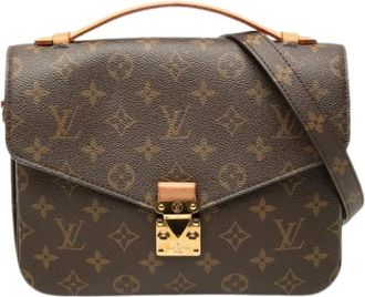 Louis Vuitton Pre-owned Pochette Metis - Dames - Vintage Schoudertas - Bruin - ONE Size - Leer - Vintage
