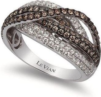 Le Vian Ladies Chocolate Gladiator Rings set in 14K Vanilla Gold