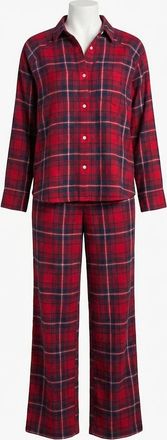 Z Supply River Plaid Button Up Shirt In Haute Red