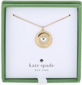 Kate Spade New York heartful mini pendant in Gold Silver at Nordstrom Rack