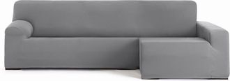 Eysa Funda de sofá chaise longue bielástica derecha gris 250 - 310 cm