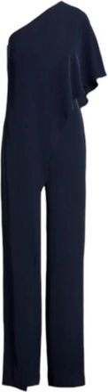 Ralph Lauren Chique Jumpsuit - Dames - Jumpsuits - Blauw - XS - Polyester - Jumpsuits & Playsuits