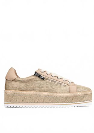 Donald J Pliner Womens Dew Sneaker In Sand Raffia