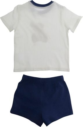 Polo Ralph Lauren Unisex Kids Knit Short Set White Cotton Tracksuit Sets