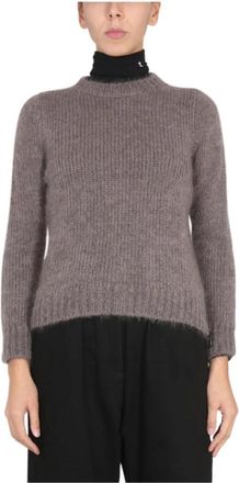 Raf Simons Mohair Crewneck Trui - Dames - Coltruien - Grijs - S - Truien & Vesten