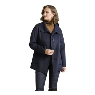 Junge Single-Breasted Coats - - Coats - Donna - Blu - M