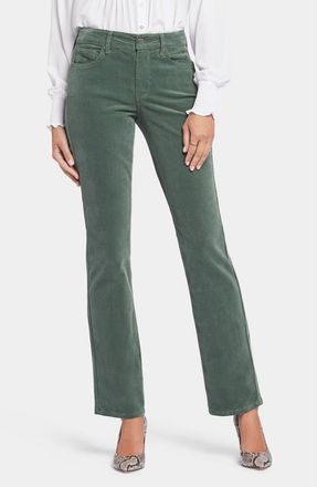 NYDJ Marilyn Straight Leg Corduroy Pants in Sage Leaf at Nordstrom Rack, Size 16