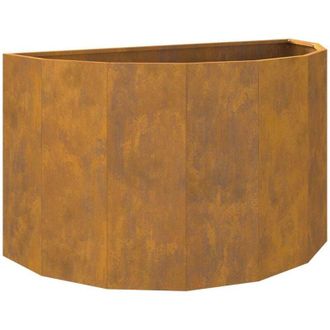 vidaXL Jardinera Oxidado 90 X 45 X 50 Cm Acero Autopatinable Vidaxl