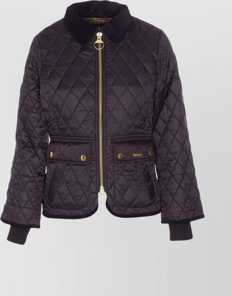 Barbour quilted jacket with long sleeves and pockets