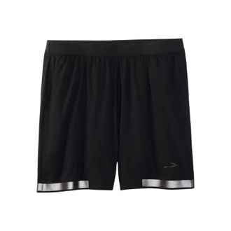 Brooks Mens Carbonite 7 2-In-1 Short In Black