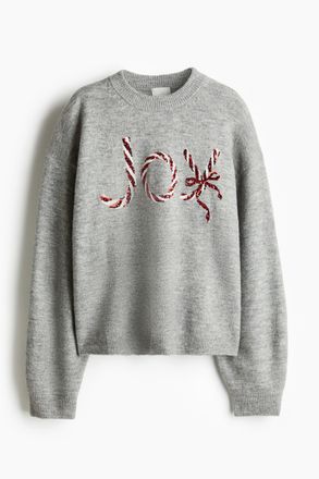 H&M Pullover mit Motiv - Grau