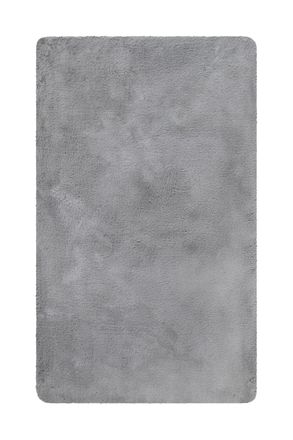 Wecon Home Alfombra de baño gris con mechones suaves 60x100