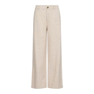 Part Two French Oak Melange Wide Leg Trousers - female - Part Two - Wide Trousers - Beige - XL - Trousers