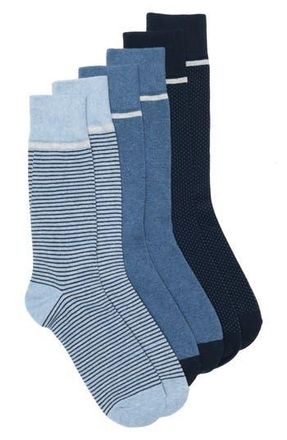 Ted Baker Assorted 3-Pack Crew Socks in Blue at Nordstrom Rack
