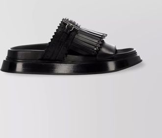 Alexander McQueen leather slippers