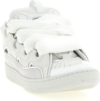 Lanvin Mens White Calfskin Chunky Sneakers