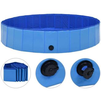 vidaXL Piscina Azul Pvc De 160x30 Cm Pvc