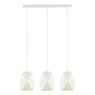 Netlighting Modern Hanging Pendant White 3 Light E27