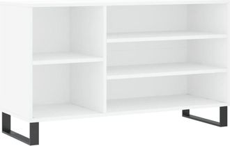 vidaXL Vidaxl - Mueble Zapatero Madera Contrachapada Blanco 102x36x60 Cm