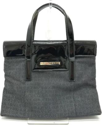 Bulgari Pre-owned Tote Bags, female, Black, Size: ONE SIZE Pre-owned Denim handbags