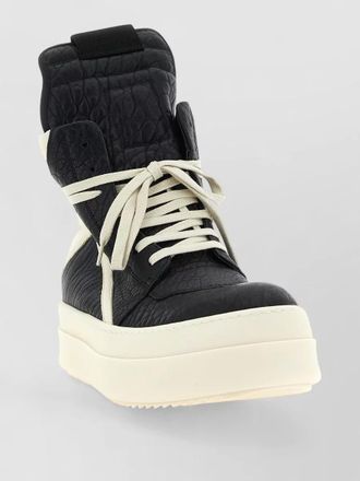 Rick Owens leather high-top sneakers