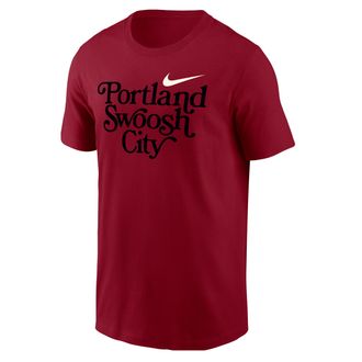 Nike Mens Swoosh Cities Portland Short-Sleeve T-Shirt in Red | M11332NKPD25-CRM