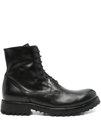 Officine Creative Stivali Ikonic 001 con zip - Nero