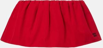 Miu Miu Minigonna in popeline di cotone
