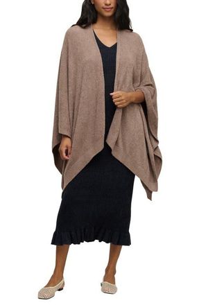 Barefoot Dreams Open Front Wrap in Sable at Nordstrom