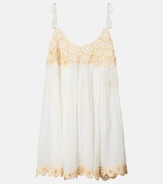 Ulla Johnson Tula crochet-trimmed cotton beach dress